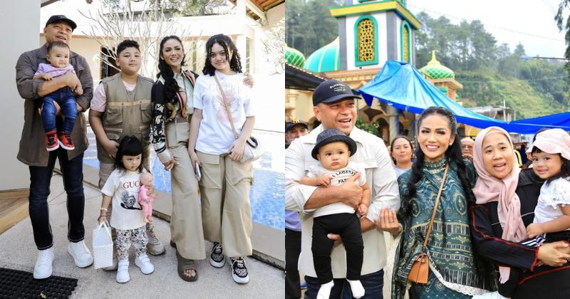 Aurel dan Atta Naik Haji, Krisdayanti Bawa Ameena dan Azura ke Malang